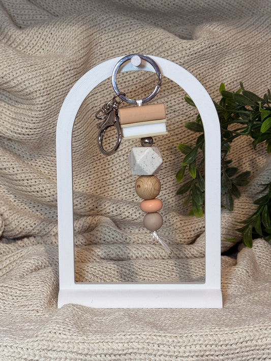 Neutral with Silver Keyring