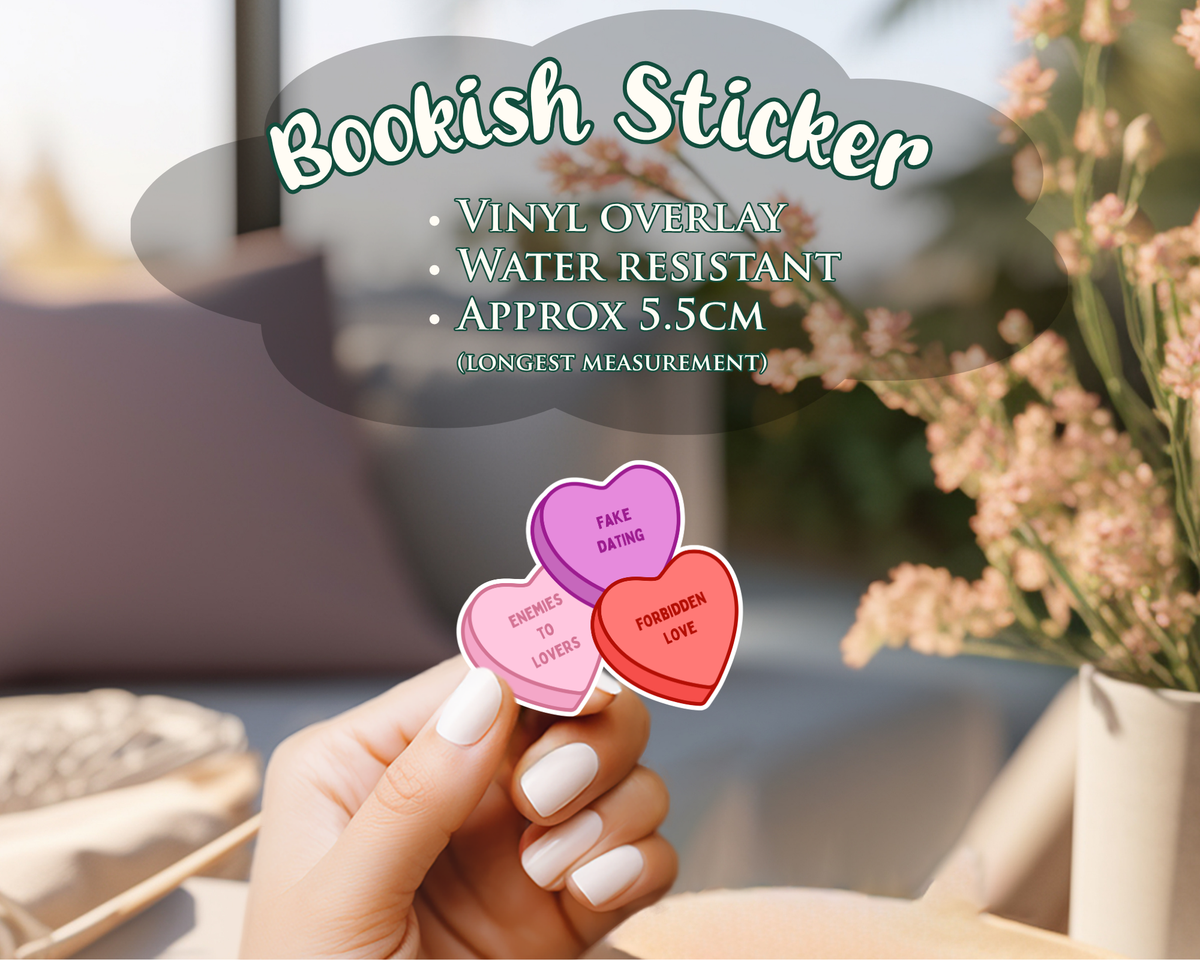 BOOK TROPES IN CANDY HEARTS
