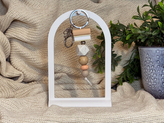 Neutral with Silver Keyring