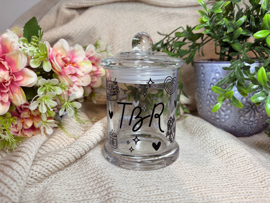 TBR with black bookish elements