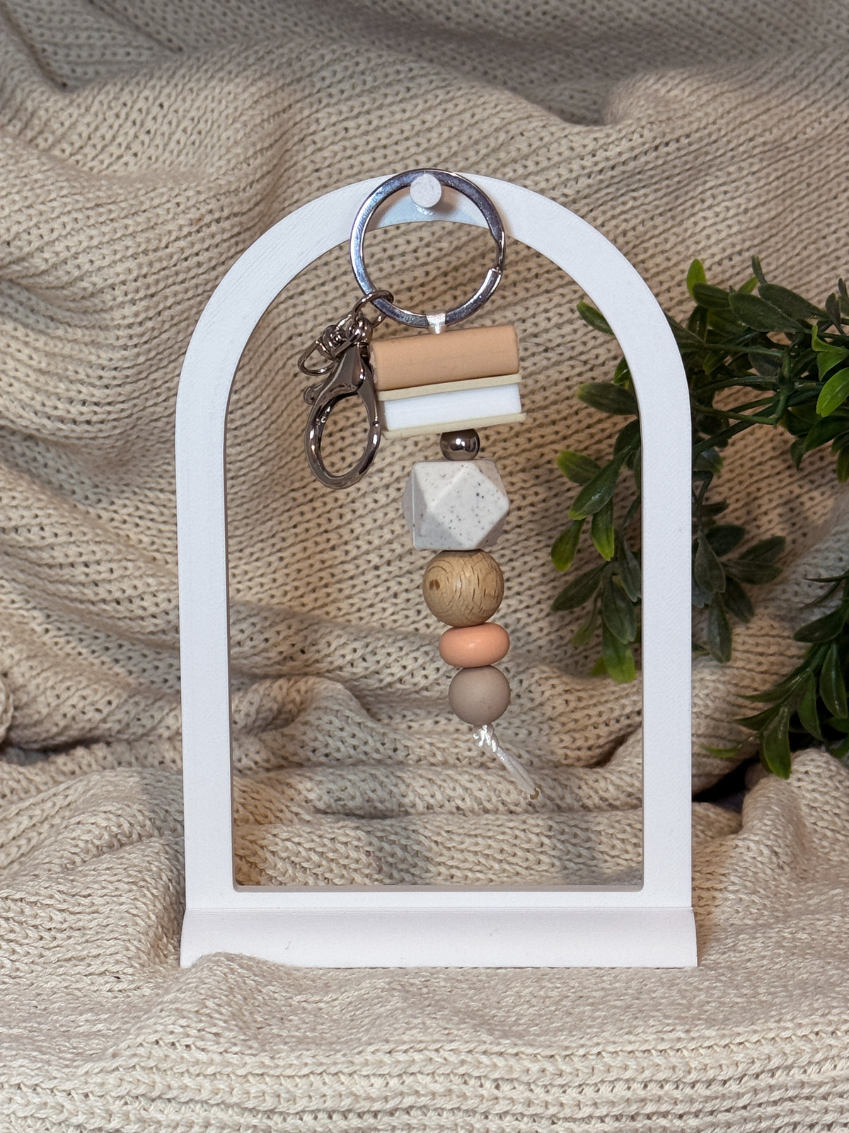 Neutral with Silver Keyring