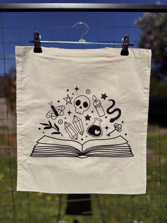 Spooky open book