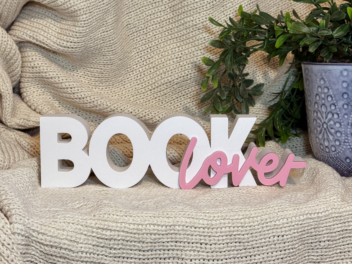 Book Lover Bookshelf Sign